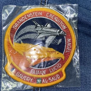 STS-51G NASA Space Shuttle Brandenstein Creighton Nagel Fabian Mission Patch - Foto 1 di 2