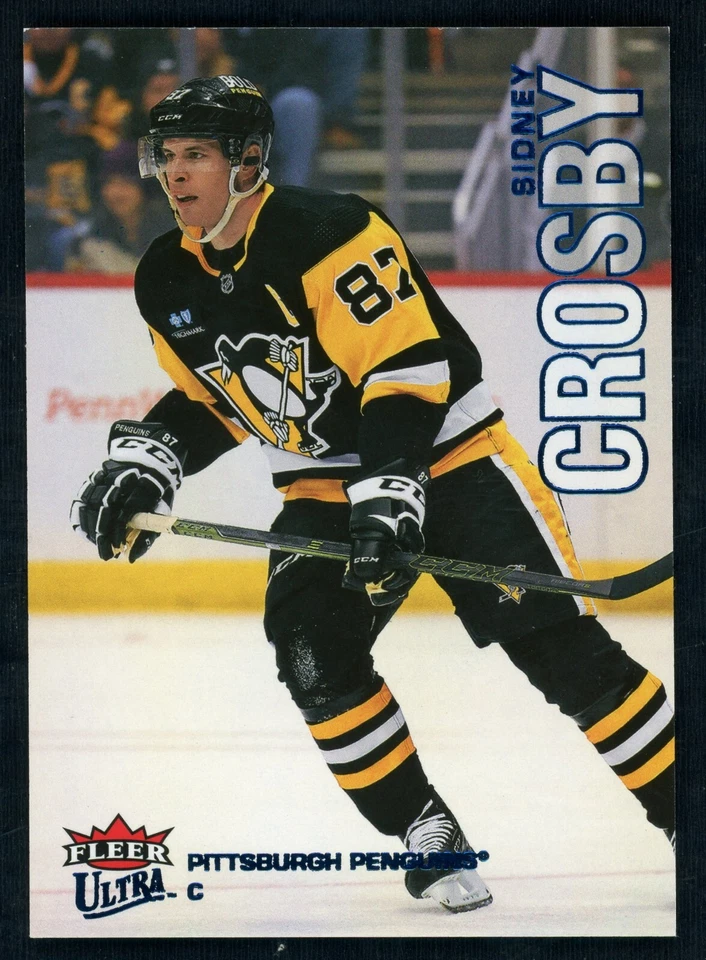 2022-23 Upper Deck Fleer Ultra Blue Foil Parallel /399 Sidney Crosby #136 - Image 1 of 2