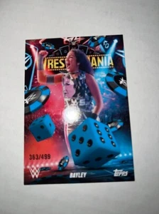 2025 Topps WWE World Wrestlemania 41 Exclusive Blue Bayley 363/499 /499 - Picture 1 of 1