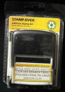 Stamp-Ever Do It Yourself Self-Inking Address Stamp Kit - Picture 1 of 9