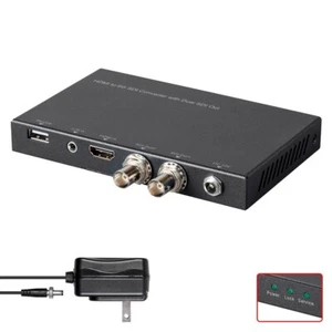 HDMI to 6G SDI Video Audio Converter 2x SDI Out BNC 4K 1080p 720p SMPTE TRS USB - Picture 1 of 7