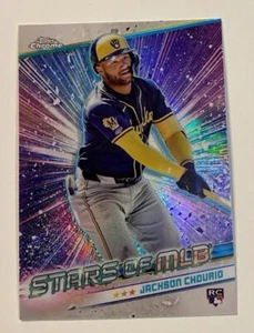 2024 Topps Update Jackson Chourio Chrome Stars Of MLB RC #CSMLB-84 - FREE SHIP - Picture 1 of 3
