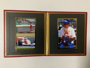 Ayrton Senna Japanese Telephone Card MEMORIAL TRIBUTE FOLDER +2 Cards MINT - Picture 1 of 6