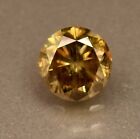 2.25 Ct Certified Brown Moissanite Round Cut Loose Gemstone For Ring Use