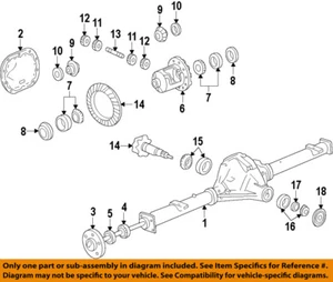 GM OEM Rear Differential-Ring & Pinion 23343867 - Picture 1 of 1