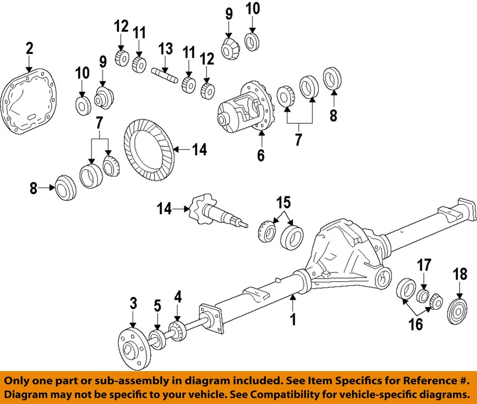 GM OEM Rear Differential-Front Pinion Bearing 23471879 - Image 1 of 1