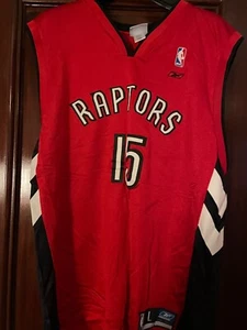 Reebok NBA Vintage Toronto Raptors #15 Vince Carter Basketball Jersey Size L - Picture 1 of 7