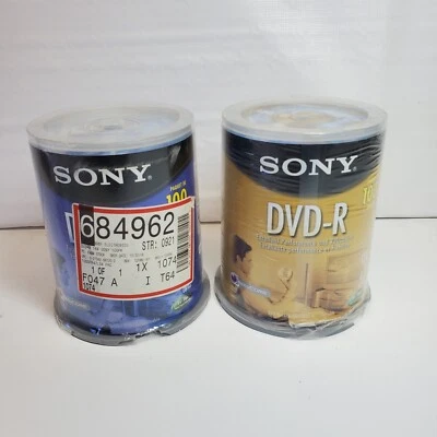 2 100 Pack Sony DVD-R Blank Sealed - Image 1 of 4
