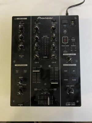 Pioneer DJM-350 Schwarz DJ Mixer 2-Kanal USB Recording Isolator Getestet Woking - Bild 1 von 3