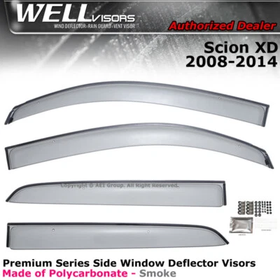 Viseras WELL para Scion xD 08-14 Deflectores solares laterales de lluvia Viseras de ventana Foto 1 de 4