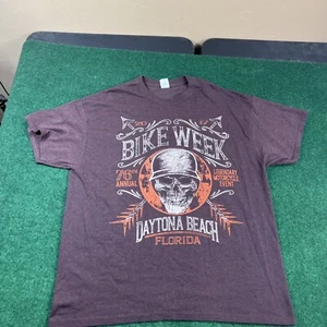 Affliction 2017 Bike Week Daytona Beach T-Shirt Size XL Skeleton Motorcycle - Picture 1 of 9