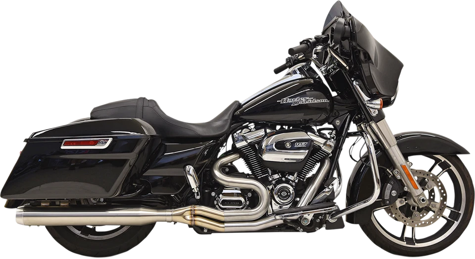 Bassani Long Road Rage III Stainless 2/1 Exhaust 1F28SS 17-22 Harley Davidson FL - Image 1 of 1