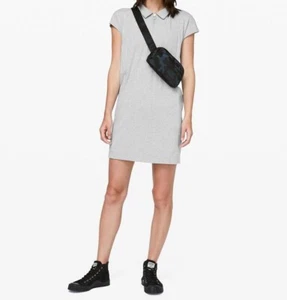 LULULEMON Players Pro-Form Polo Dress Womens Dress Heathered Grey NEW w/Tag $108 - Picture 1 of 12