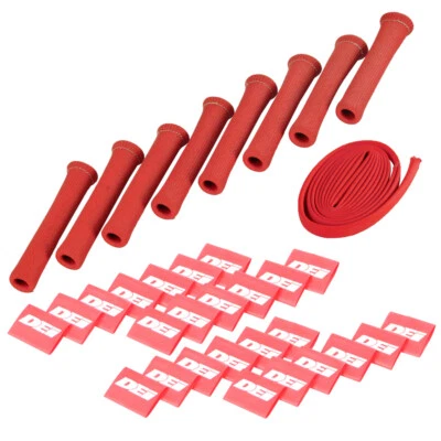 DEI Protect-A-Boot Spark Plug Boot 1" inch ID x 6" inches 8-Pack w/ Wire Kit - Image 1 of 4