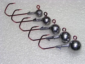 VMC 5150RD, Rot, Rond Blei kopf, Jig köpfe,Round JIG HEAD,Jig Haken, Jigs, Neu - Bild 1 von 6