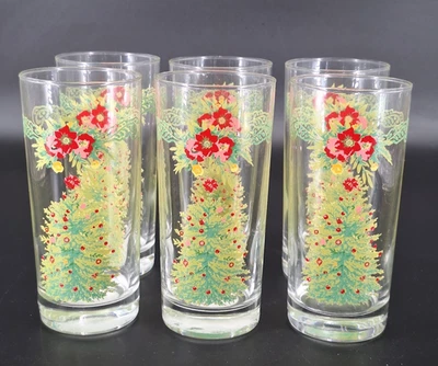 Juego de 6 vasos de vidrio Pioneer Woman Holiday Cheer 16 OZ Foto 1 de 4