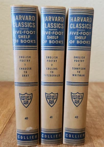 LOT OF (3) VINTAGE HARVARD CLASSICS FIVE-FOOT SHELF OF HARDBACK BOOKS - Picture 1 of 4