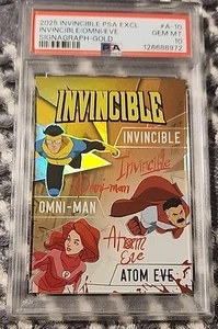 NYCC 2025 Invincible Keepsake Invincible Omni EVE Signagraph-Gold 10/10 PSA 10 - Picture 1 of 2