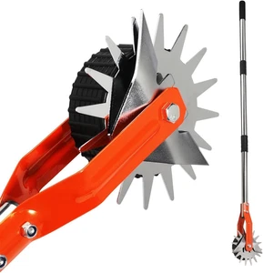 Manual Rotary Lawn Edger with Stainless Steel Handle for Sidewalks - Picture 1 of 12