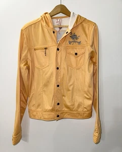 Vintage Y2K Pepe Jeans London WOMENS XL PRE-OWNED Hoodie Rhinestones Zip Jacket - Picture 1 of 10