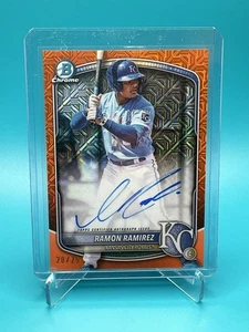 2025 Bowman Chrome Mega Box - Ramon Ramirez - Orange Auto /25 - Picture 1 of 3