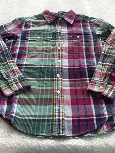 NWT Polo Ralph Lauren Boys M 10-12 Plaid Shirt Multicolor Long Sleeve Cotton - Picture 1 of 13
