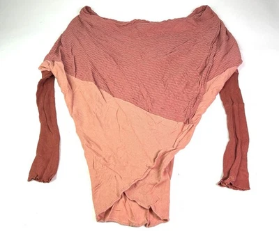 Suéter envolvente BKE rosa melocotón manga larga suéter envolvente frontal para mujer talla S Foto 1 de 4