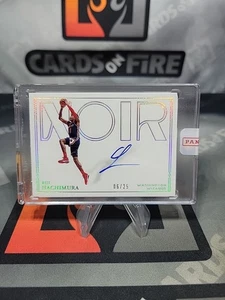 Panini Noir Rui Hachimura 2020-21 holo automático #/25 Wizard Lakers - Imagen 1 de 2