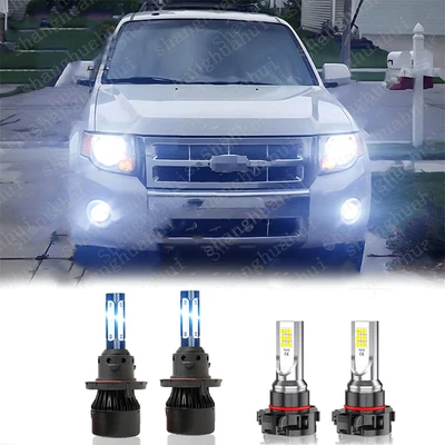 For GMC Yukon XL 1500 Yukon 2007-2014 CANBUS LED Headlight Hi Lo Beam Fog Light Foto 1 de 4