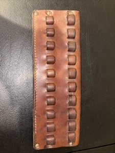 Vintage Centre Firearms Co. Hunter Leather Ammo Belt Holder Slide-On, 10 Rounds - Picture 1 of 4