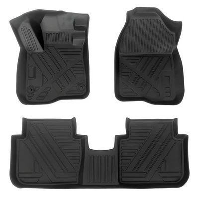Alfombrillas negras fáciles de limpiar para todo tipo de clima para Honda HR-V HRV 2023-2026 Foto 1 de 4