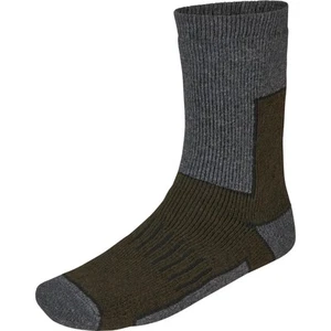 Seeland Thermo Sock 2 Pack Pine Green Melange/Grey Melange Shooting Hunting - Picture 1 of 8