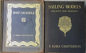 CHATTERTON " SHIP-MODELS " & "SAILING MODELS " 1923/1934 HC VG/VG- COLOR PLATES - Picture 1 of 10