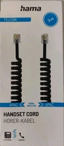 Kabel słuchawkowy HAMA wtyczka modułowa 4p4c - wtyczka modułowa M/M 4p4c 3m czarna - Zdjęcie 1 z 2