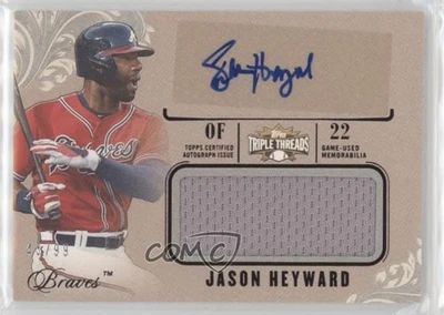 2014 Topps Triple Threads Unity Jumbo Relics /99 Jason Heyward #UAJR-JHE Auto - Image 1 of 2