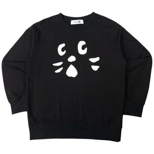 Felpa Vintage Ne-Net By Issey Miyake Faccia di Gatto Taglia S - Foto 1 di 6