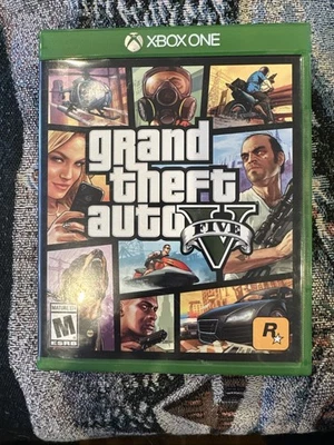 Grand Theft Auto V GTA Five Xbox One Rockstar Games Complete CIB W/ Map - Image 1 of 4