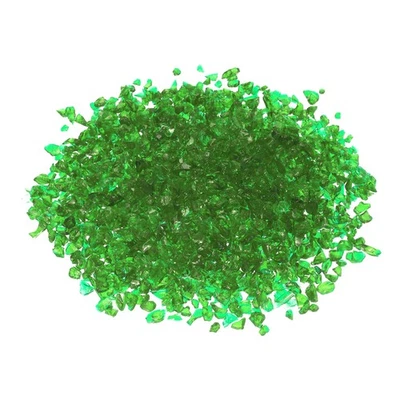 Piedra de vidrio para fuego de 0,66 libras, roca de vidrio para chimenea de 3-6 mm, verde Foto 1 de 4
