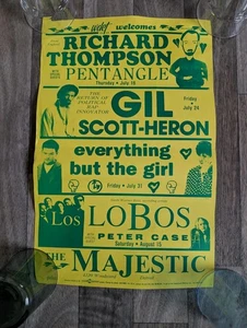 Original RICHARD THOMPSON/PENTANGLE/LOBOS 1984 Majestic Detroit Poster - Bild 1 von 7