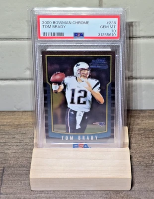 2000 Bowman Chrome дебютант Том Брэди No236 PSA 10 GEM MT Patriots GOAT RC! - Изображение 1 из 4
