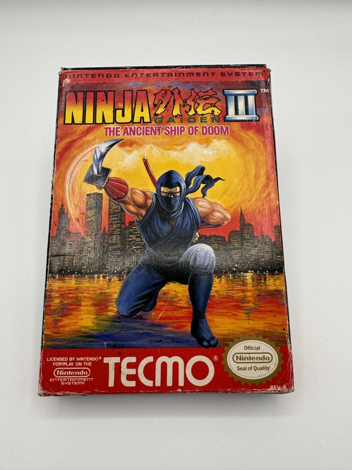 Ninja Gaiden III Ancient Ship of Doom for NES **GAME+BOX** OEM Authentic