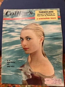 GRACE KELLY JUNE 24, 1955 COLLIERS MAGAZINE, EXC. COND;VINTAGE ADS/FREE POSTAGE! - Picture 1 of 14