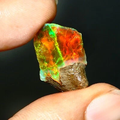 Opal Rough, Raw Ethiopian Opal, Crystal Opal Rough, 20.00 Carat, 12x26 MM, SS80 - Изображение 1 из 4