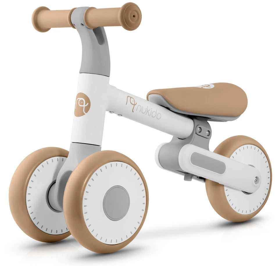 NUKIDO Laufrad Lauflernrad Fahrrad Kinderrad höhenverstellbar EVA ab 1 Jahr