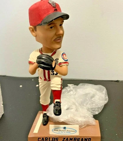 CARLOS ZAMBRANO LANSING LUGNUTS BOBBLEHEAD NIB CHICAGO CUBS Pitcher! Cover