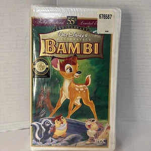 Bambi VHS 55th Anniversary Limited Edition Masterpiece Disney NEW SEALED - Imagen 1 de 8