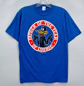 Vintage Daffy Duck Shirt Warner Bros Crewneck 80s Dad Single Stitch Mens Small - Picture 1 of 13