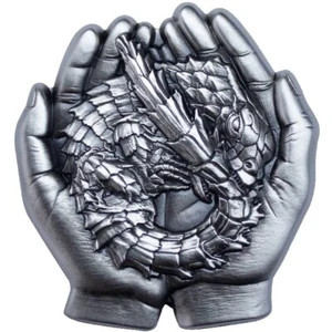 Armadillo Girdled Lizard 1 oz Pure Silver Stackable in Capsule South Korea - Picture 1 of 4