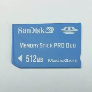 100% genuine SanDisk Memory Stick Pro Duo 512MB Card For Sony PSP, Camera - Picture 1 of 2