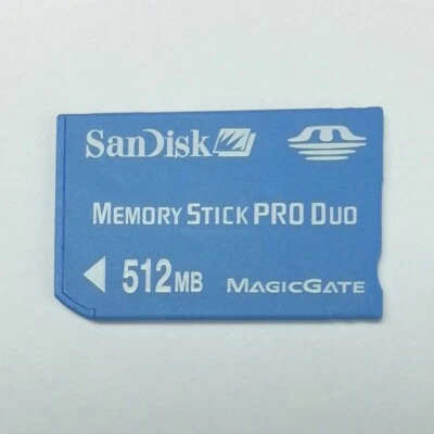 100% genuine SanDisk Memory Stick Pro Duo 512MB Card For Sony PSP, Camera - Image 1 of 2